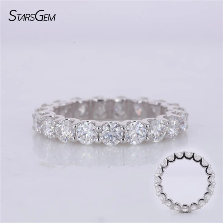 Lab Diamant Bröllop Guld Ringar