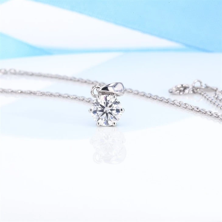 Sterling Silver Moissanite Necklace factory